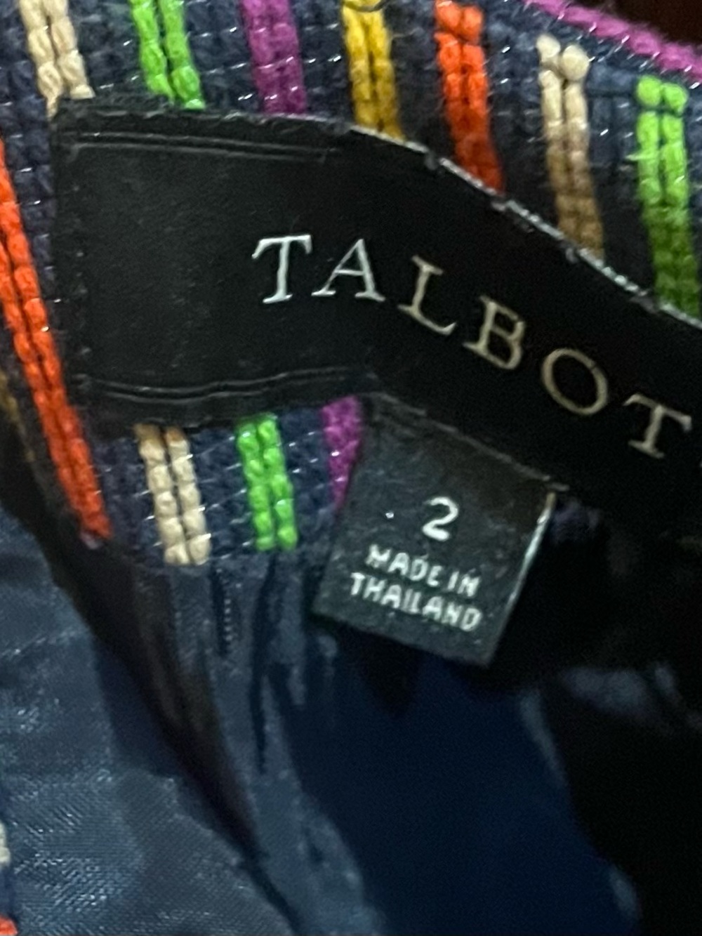Talbot’s Striped Pencil Skirt Size 2 - Picture 4 of 8